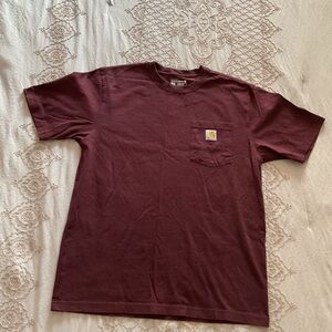 Carhartt Men's Burgundy Short Sleeve Tee